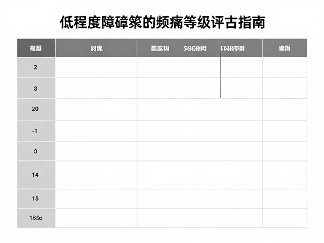 疼痛等级的量化评估与实时监测