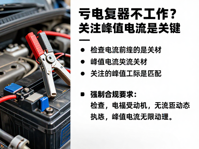亏电启动器不工作？检查电瓶夹线材，关注峰值电流是关键