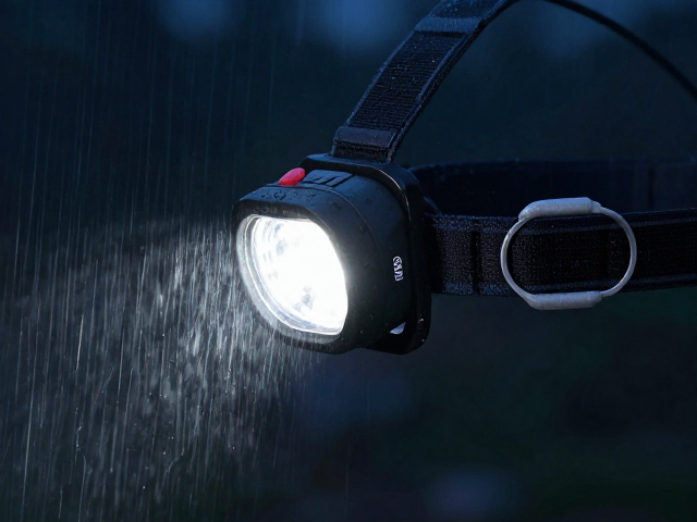 IPX防水感应头灯雨夜露营实测，夜行不湿身，安全更安心