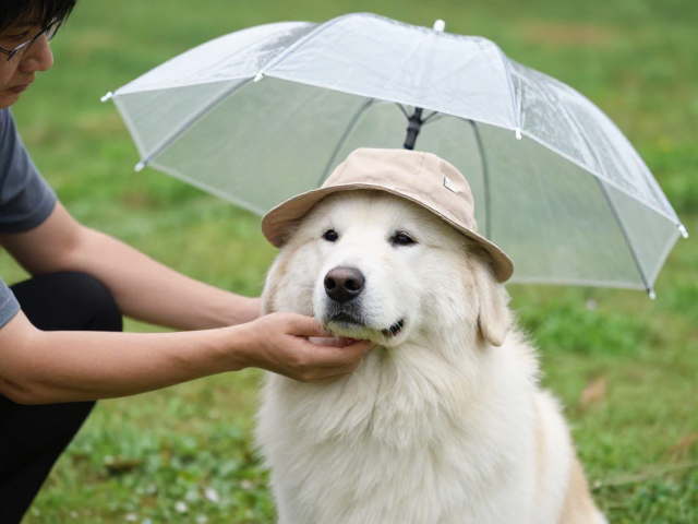 狗狗雨伞帽子脱敏指南，主人操作与标记平静反应训练