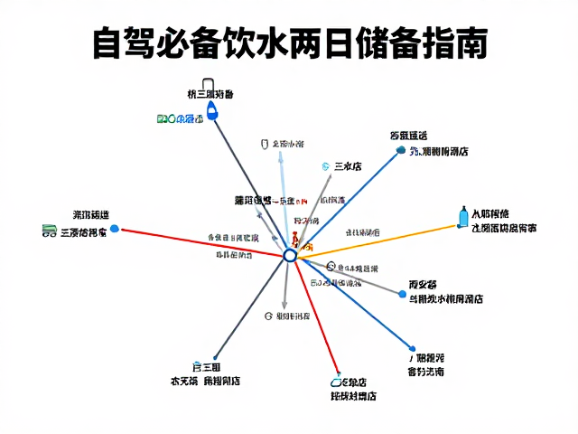 自驾必备，饮水两日储备指南及沿途修车维修站点与便利店分布图