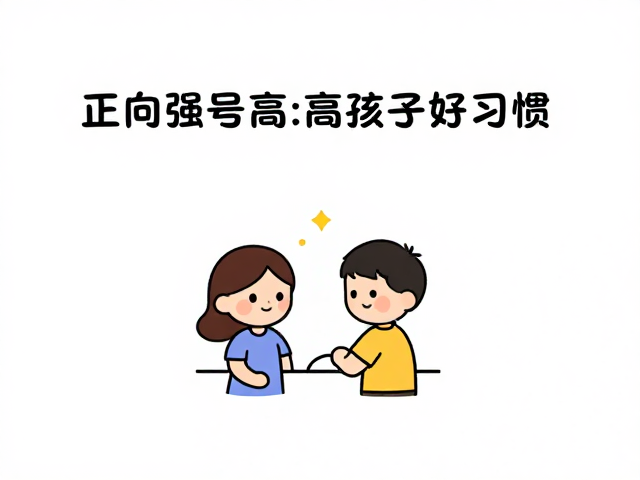 正向强化原理，用口令信号，口头表扬，高效塑造孩子好习惯
