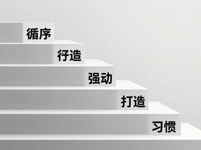 循序渐进的阶梯式习惯构建策略
