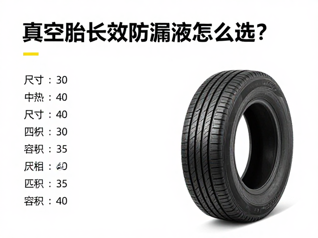 真空胎长效防漏液怎么选?匹配轮胎尺寸与精准用量指南