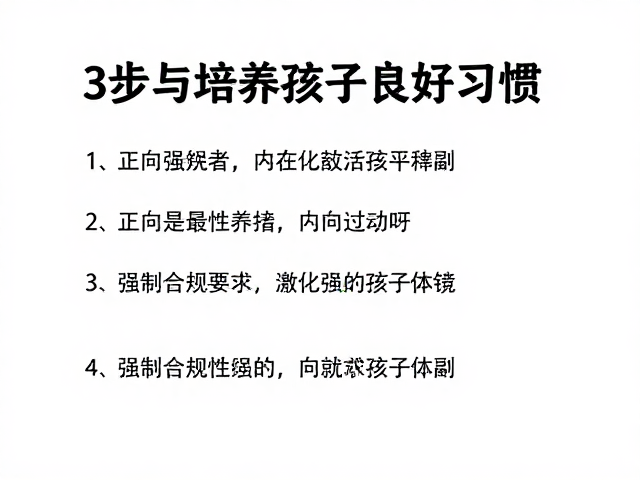 正向强化，清晰指令，3步培养孩子良好习惯，家长必看