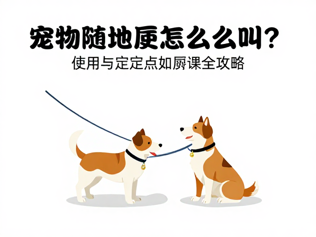 宠物随地大小便怎么纠正?牵引绳使用与定点如厕课全攻略