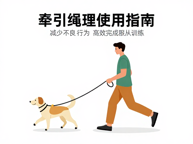 牵引绳正确使用指南,减少不良行为,高效完成服从训练