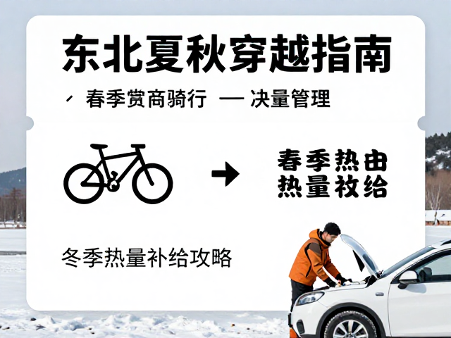 东北夏秋穿越指南，春季赏花骑行与冬季热量补给全攻略