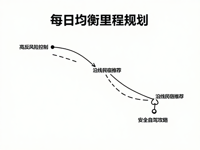 每日均衡里程规划，高反风险控制，沿线民宿推荐，安全自驾攻略