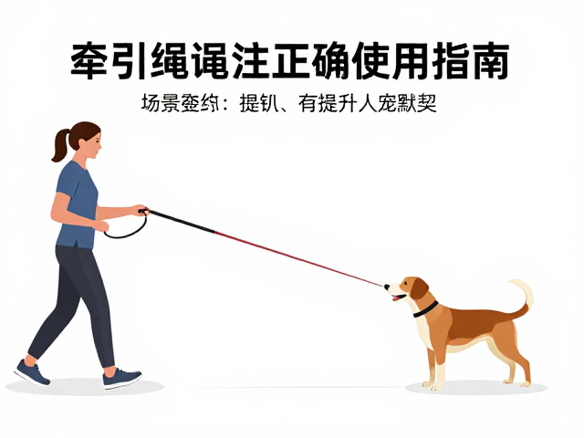 牵引绳正确使用指南,线上训练课助互动达人提升人宠默契