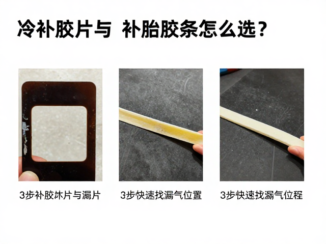 冷补胶片与补胎胶条怎么选？3步快速查找漏气位置教程