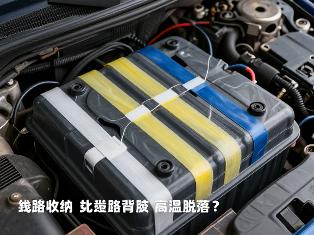 电瓶仓线路收纳扎带背胶高温脱落？3招解决散热固定难题