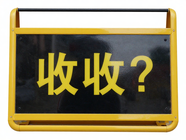 故障提示牌怎么收？清洁反光面防反光，小巧收纳体积大