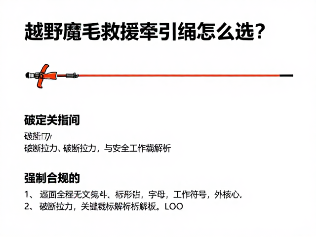 越野摩托救援牵引绳怎么选？破断拉力关键指标解析