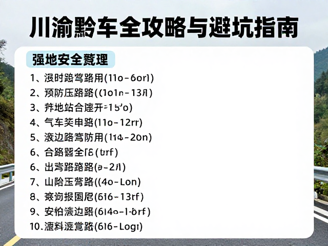 川渝黔串联自驾，边境沿线公路压弯路段全攻略与避坑指南