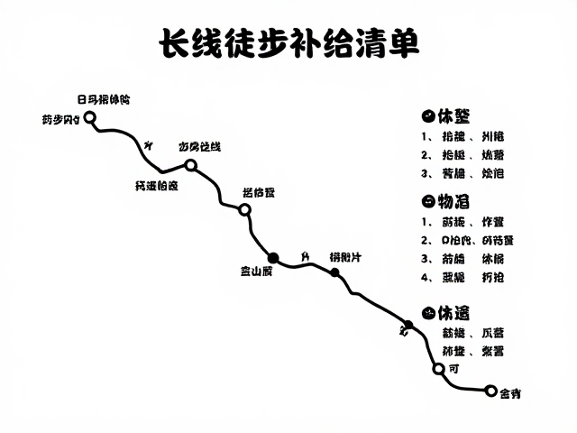 长线徒步攻略,环线分段休整与药品补给清单