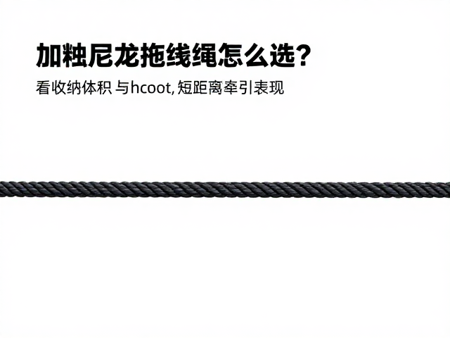 加粗尼龙拖拽绳索怎么选？看收纳体积与短距离牵引表现