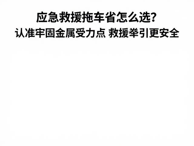 应急救援拖车带怎么选？认准牢固金属受力点，救援牵引更安全