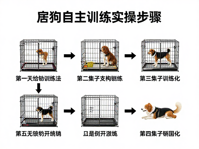狗狗笼子训练法,居家自主训练步骤与场景泛化期实操指南