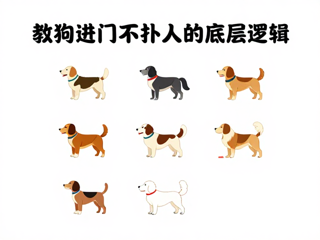 居家自主训练,3步教狗进门不扑人,耐心等待见效