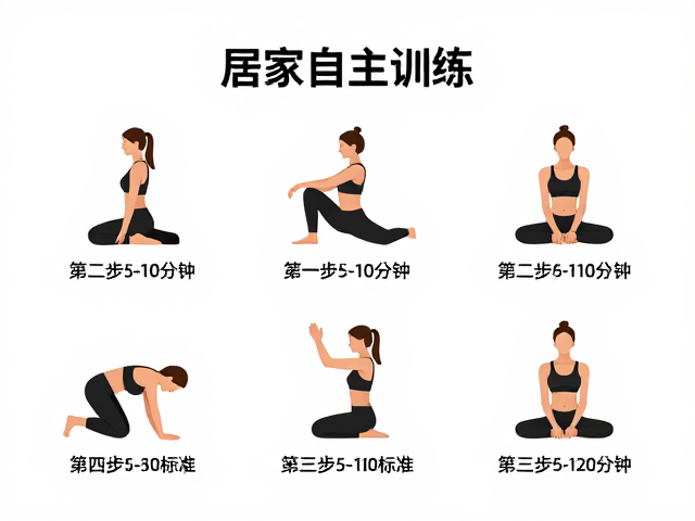 居家自主训练步骤,单次5-10分钟,统一奖励标准高效执行