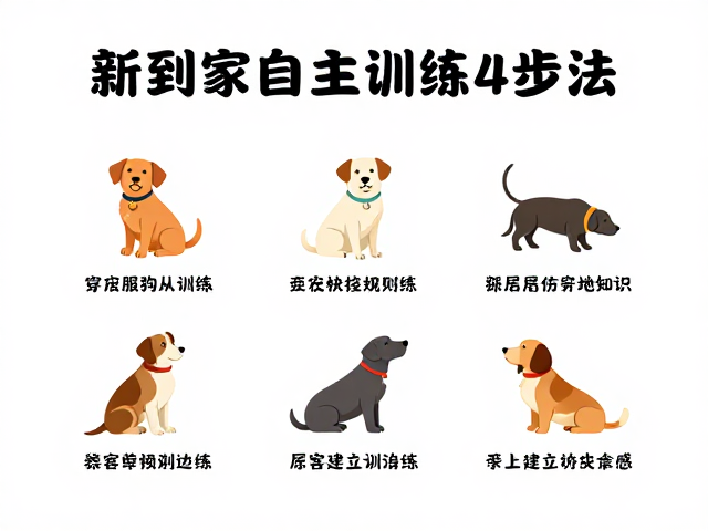 新到家宠物服从训练,居家自主训练4步法,快速建立规则感