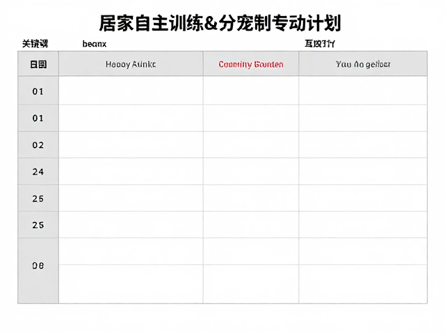 制定可执行的日程表