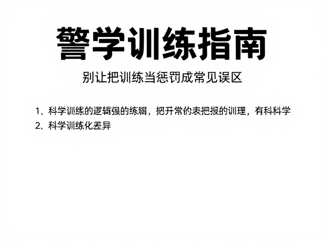 科学训练的核心逻辑与个体差异