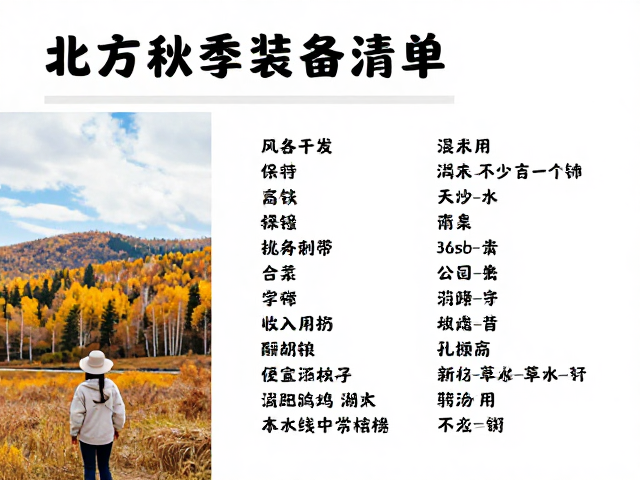 北方秋季赏景路线与装备清单，春季防风沙指南