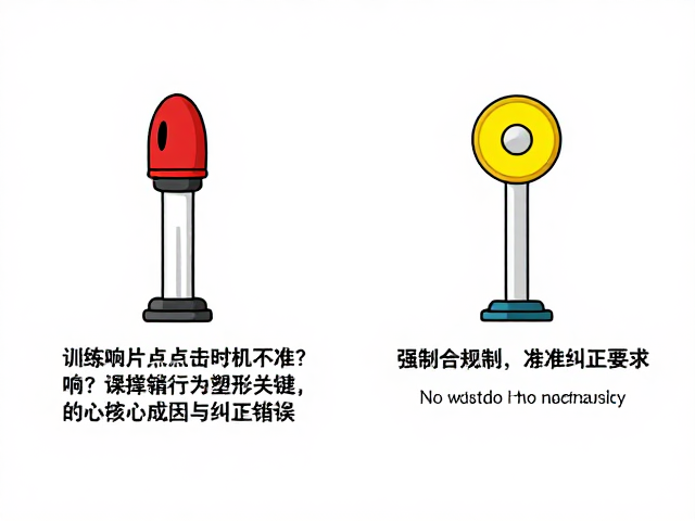 训练响片点击时机不准?掌握行为塑形关键,精准纠正错误