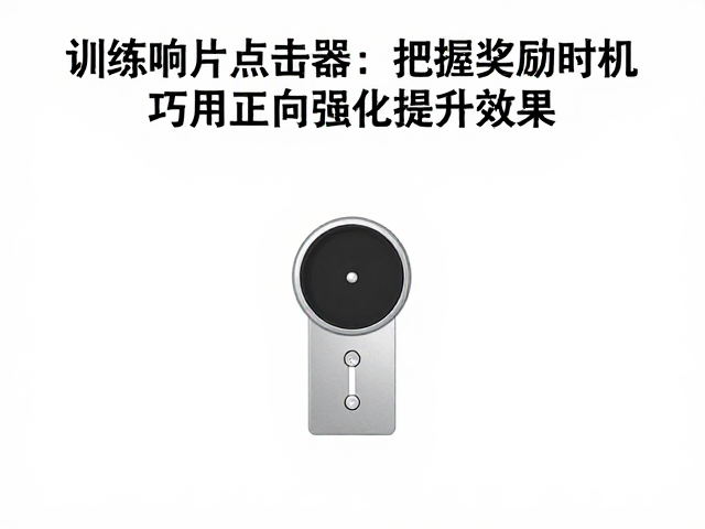 训练响片点击器,把握奖励时机,巧用正向强化提升效果