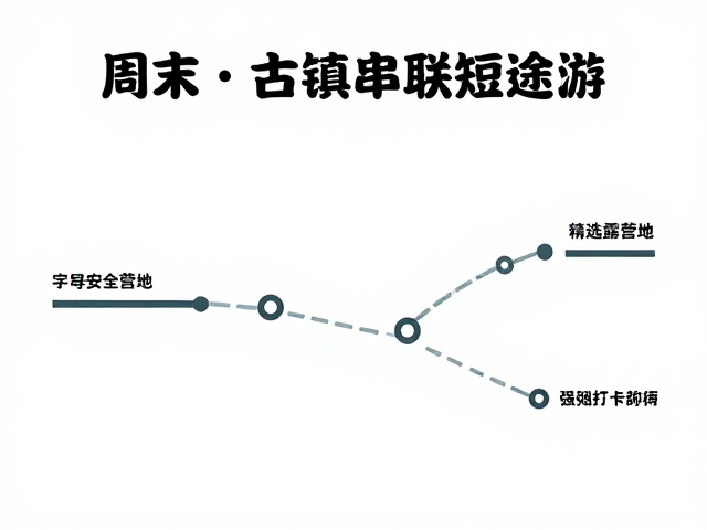 周末两天古镇串联短途游，精选露营地打卡指南