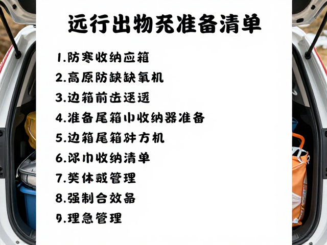 远行物资筹备清单，高原防寒缺氧应对与边箱尾箱收纳指南