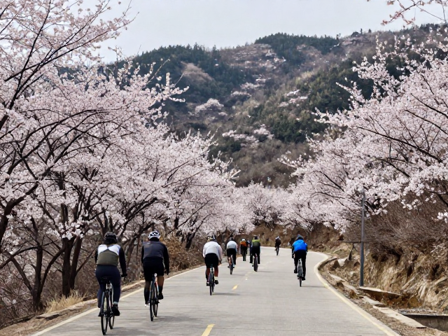 春季赏花骑行路线，短中距离试骑与海拔变化记录
