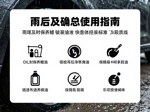 雨后及时清洁，油封保养蜡与链条润滑油的正确使用指南