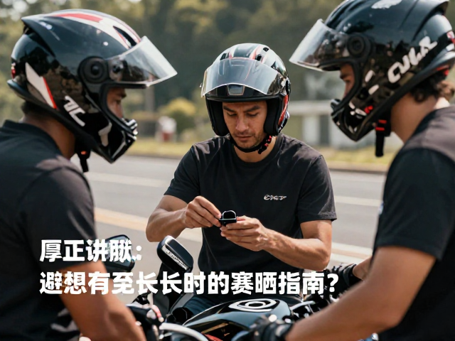 机车俱乐部成员分享，头盔蓝牙耳机选购与避免长时间暴晒指南