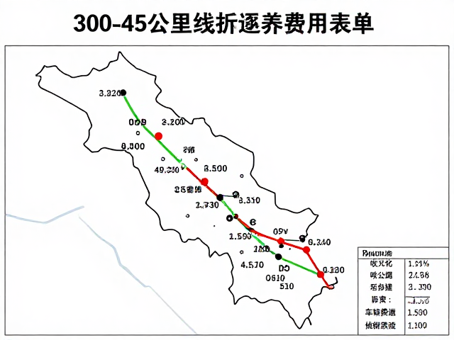 300-450公里环线折返分段规划与车辆保养费用明细