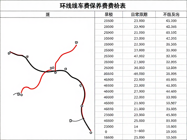 300-450公里环线折返分段规划与车辆保养费用明细