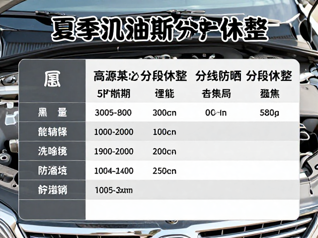 夏季机油周期与分段休整，长线降温防晒养护方案