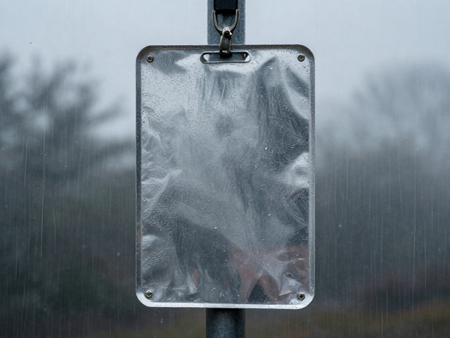 高亮反光故障标牌，雨雾穿透性强，挂扣式携带更安全