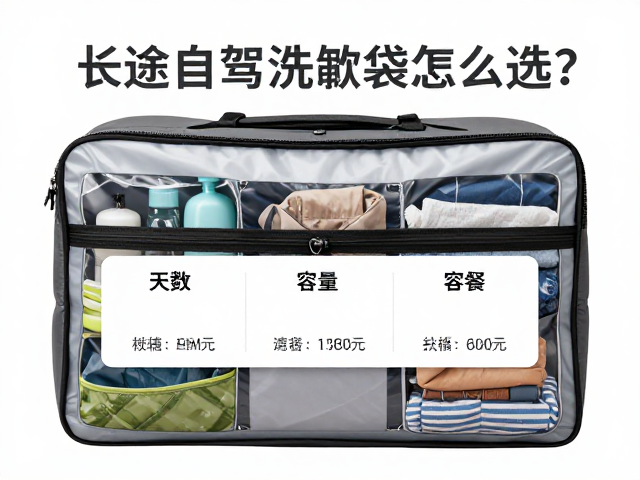 长途自驾洗漱袋怎么选？按天数分装容量攻略，短途出行更清爽