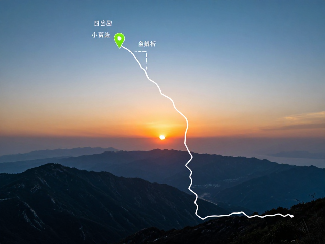 周末山间小环线攻略，离线地图，日出日落点全解析