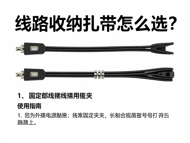 线路收纳扎带怎么选？固定外接电源线与线束固定夹使用指南