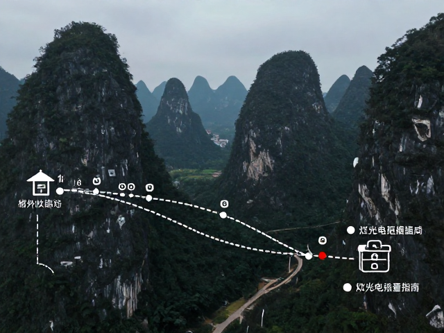 喀斯特地貌骑行攻略，补给点分布与灯光电瓶检查指南