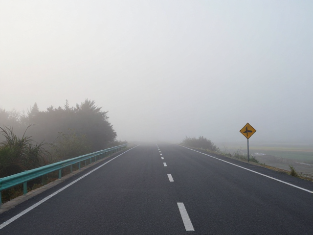 城郊骑行，国道省道晨雾路段提醒，20km休闲路线攻略