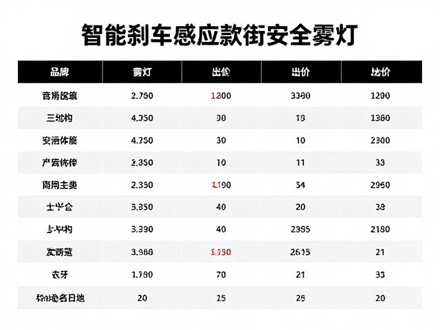 智能刹车感应款街车安全雾灯价格为何更高？深度解析