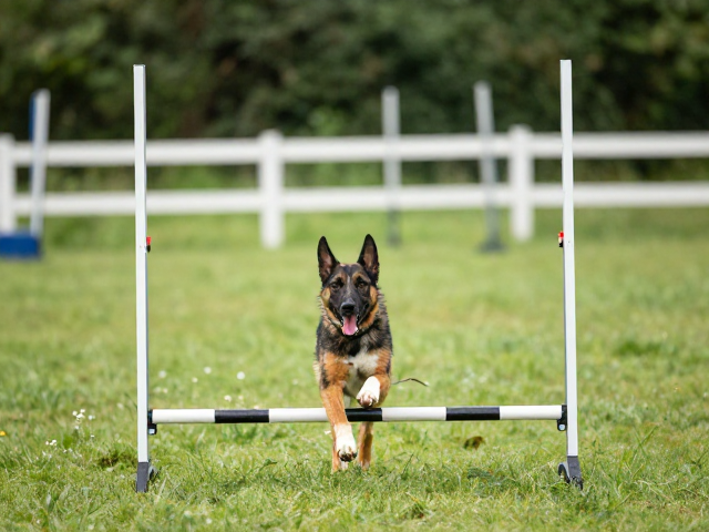 训犬师教学工具，跨栏跳杆跳圈训练法，提升狗狗敏捷与专注力