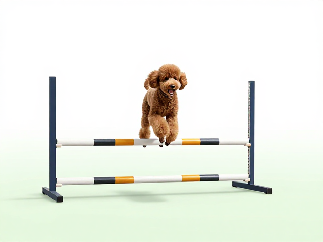 贵宾犬训练技巧，跨栏跳杆与独木桥进阶指南