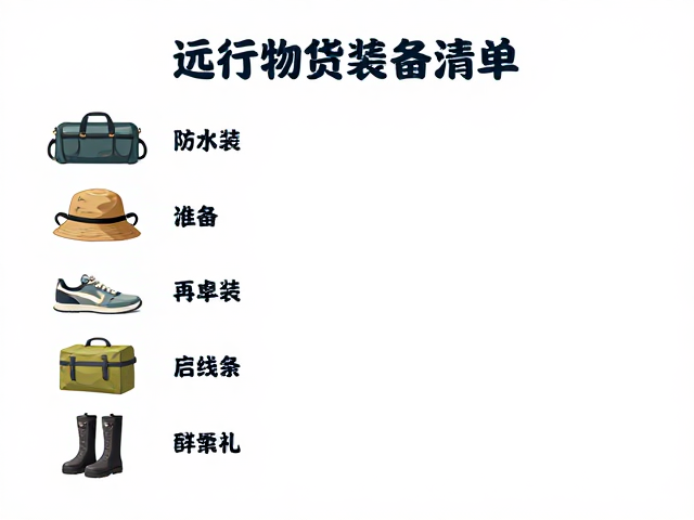 远行物资筹备清单,尾包防水技巧与住宿选择攻略