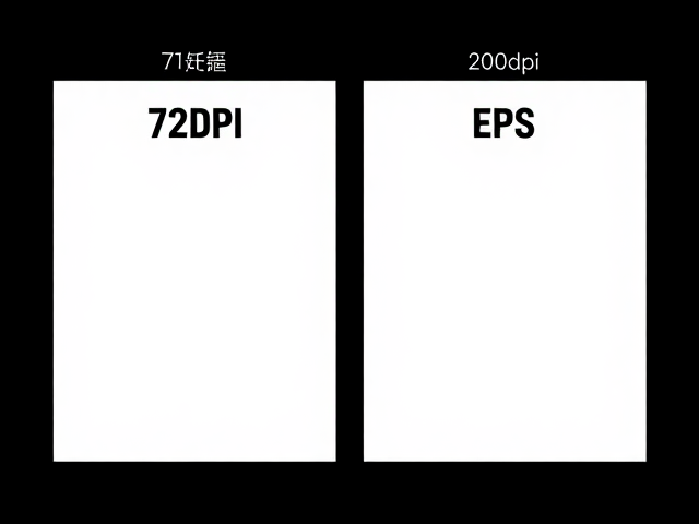 72DPI网页展示与200dpi喷绘区别？EPS矢量嵌入确保印刷高清不模糊